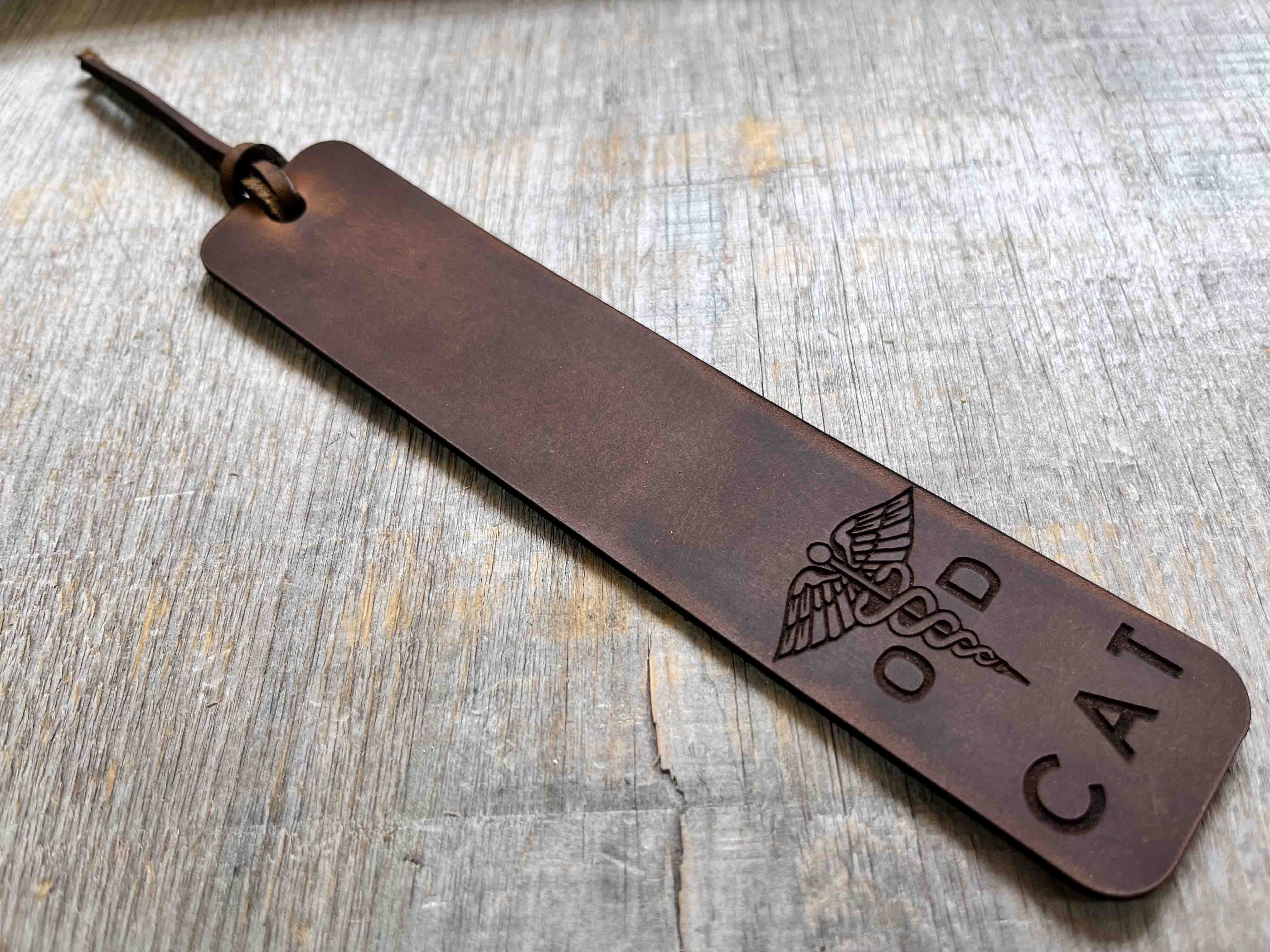 Bookmark Premium Leather Engraved.