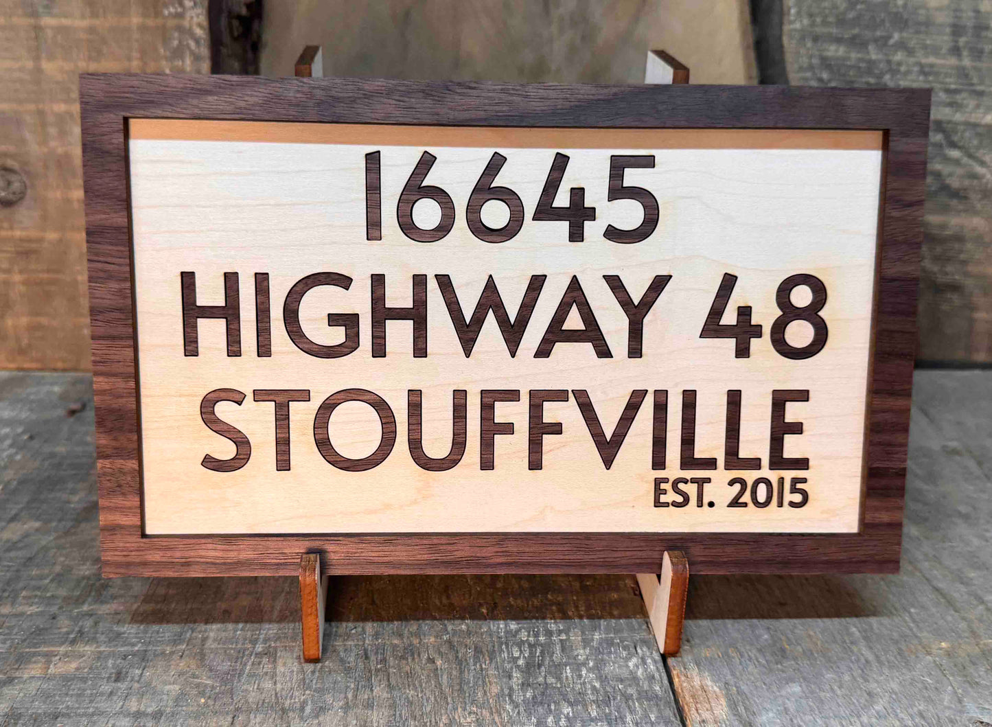 Wooden Inlay Signs Memories Made Custom