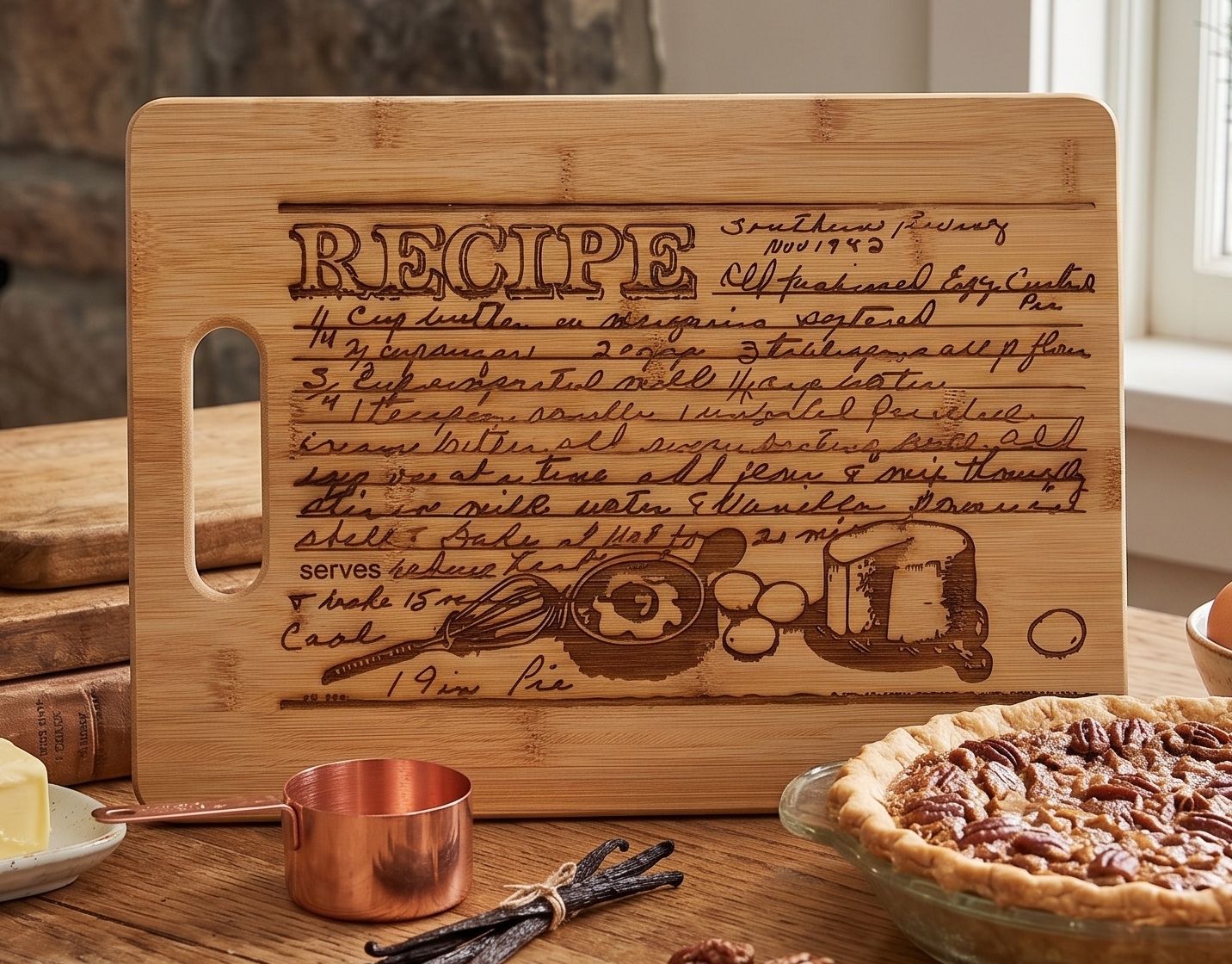 Personalized Bamboo Rectangle Cutting Board