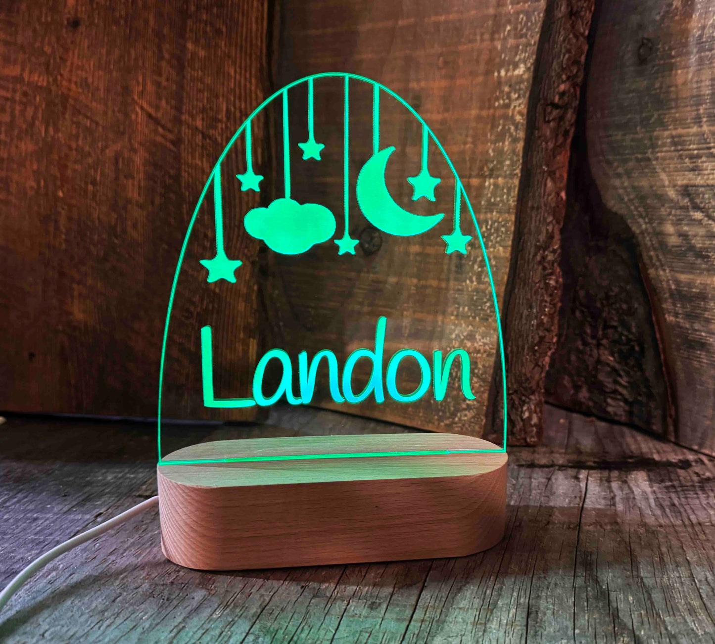 Clouds, Moon and Stars Night Light - Memories Made Custom