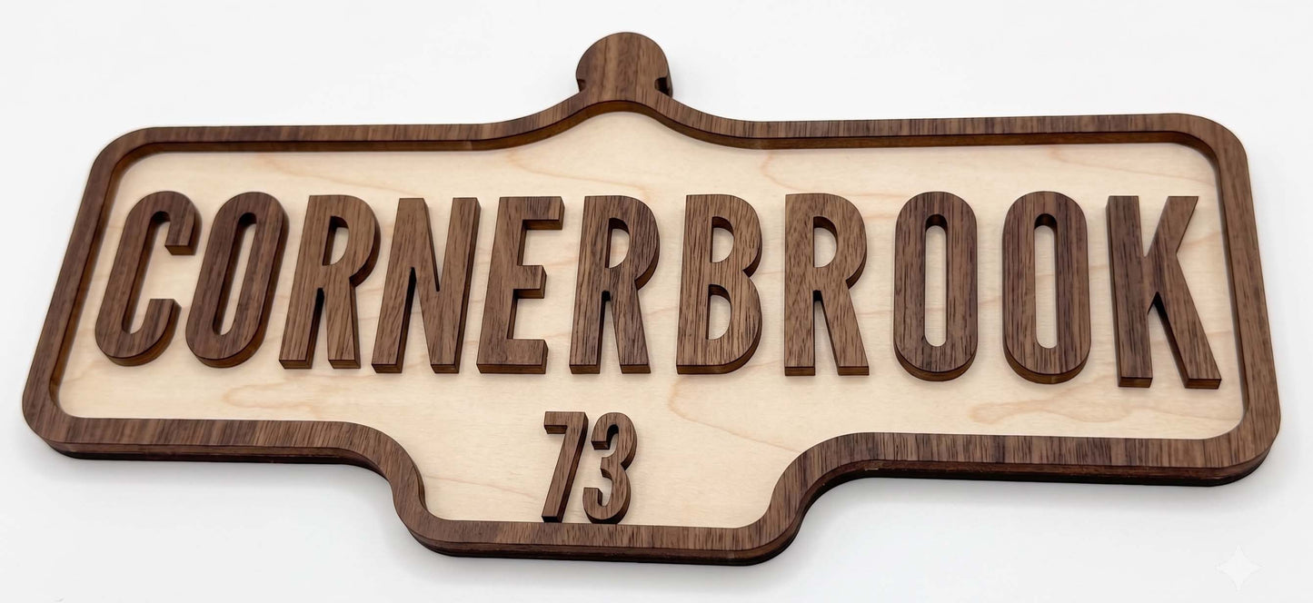 Custom Vintage Street Sign | Laser Cut Personalized Road Sign