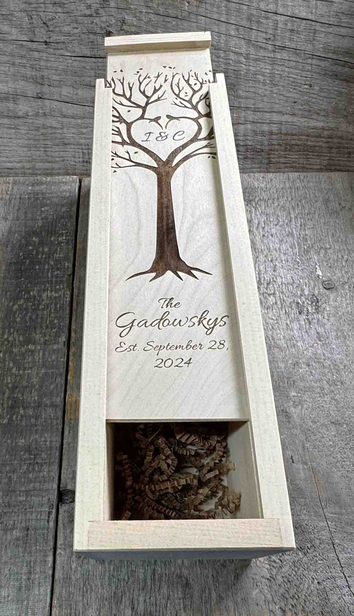 Wooden Wine Boxes - Design 6 Memories Made Custom