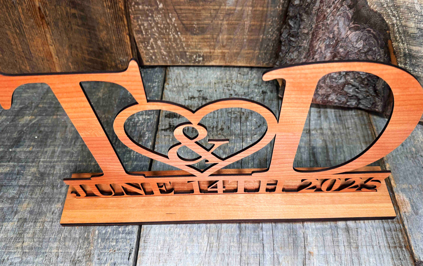 Head Table Couples Wooden Name Signs Memories Made Custom