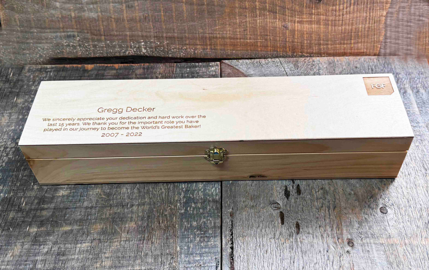 Custom Knife Box for FGF Memories Made Custom