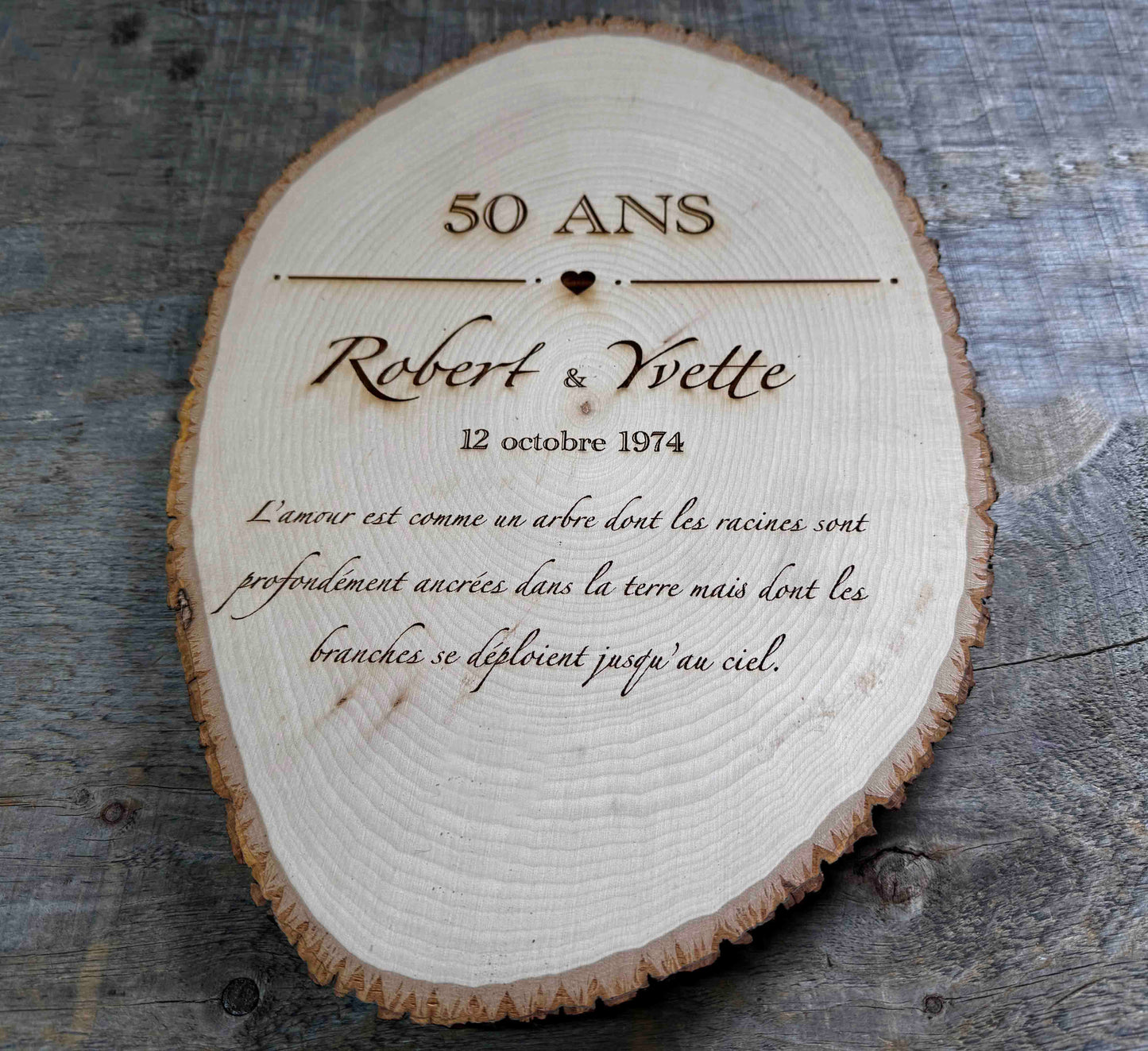 Tree Slice Plaque Memories Made Custom