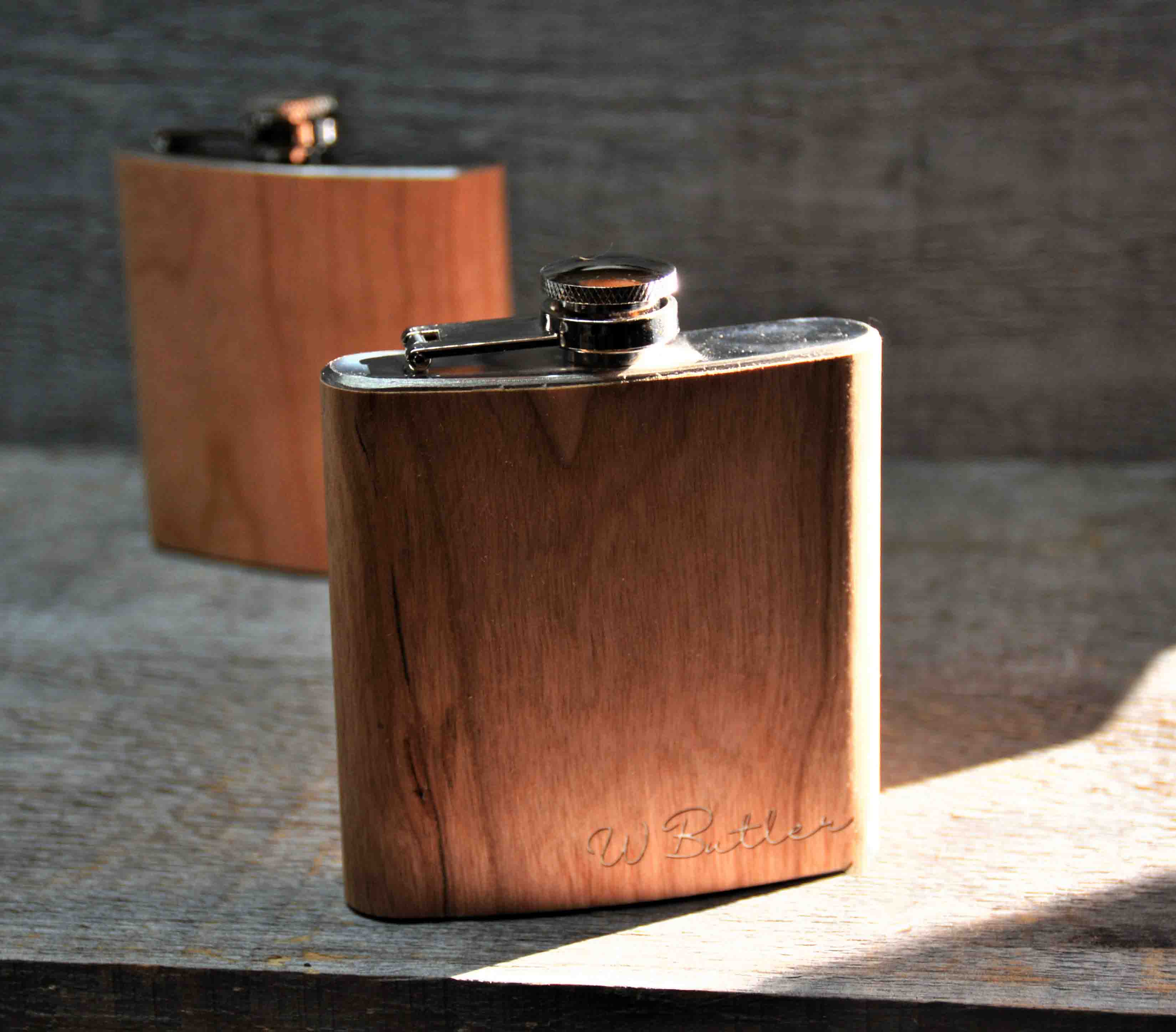 Cherry Wood Flask Design 60