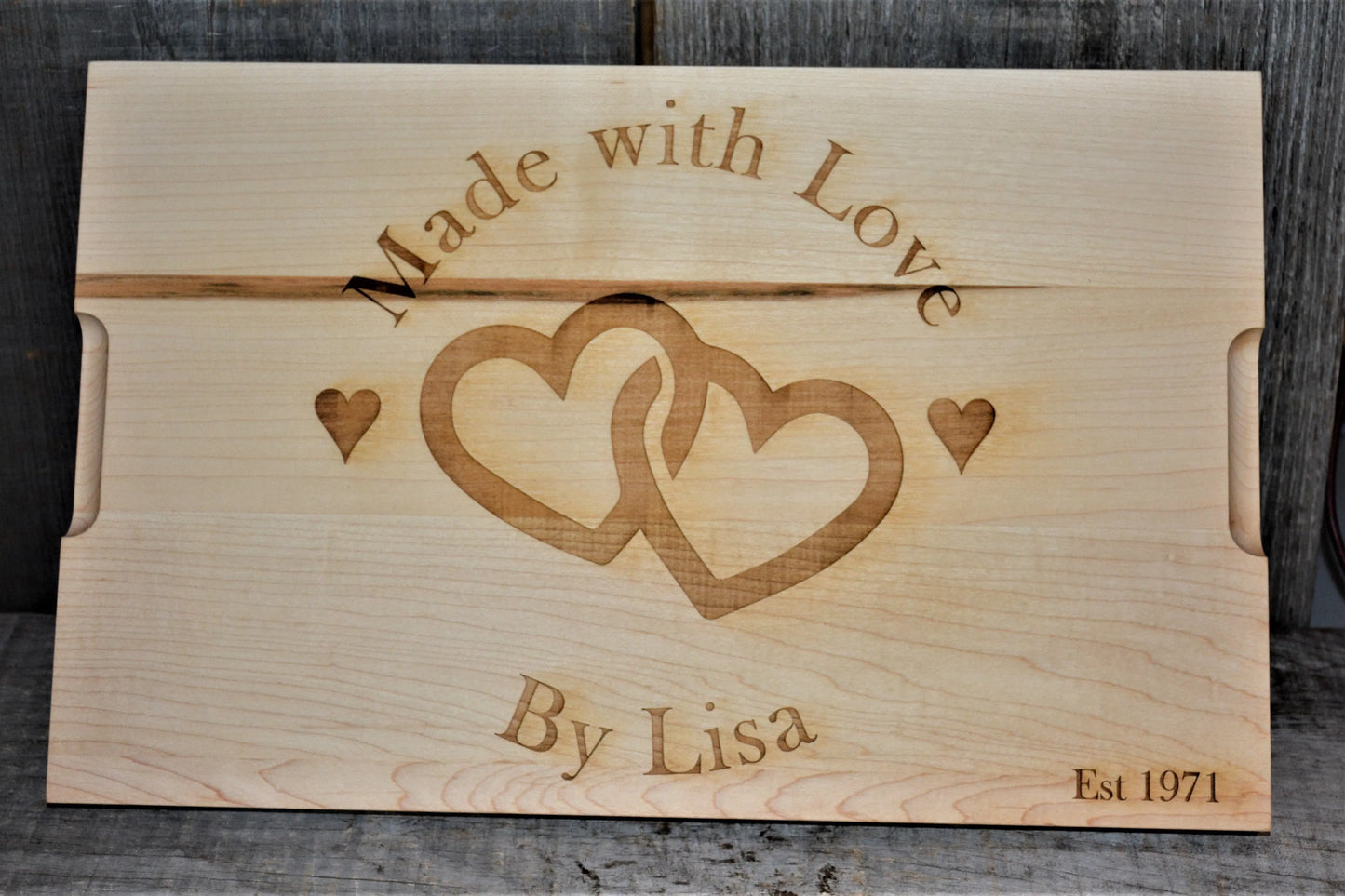 Custom Solid Maple Cutting Board - Design 83.