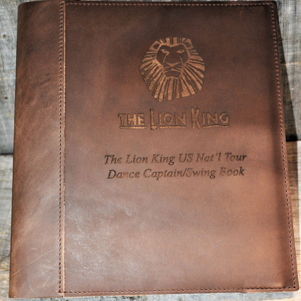 Broadway touring company for the Lion King custom Binder
