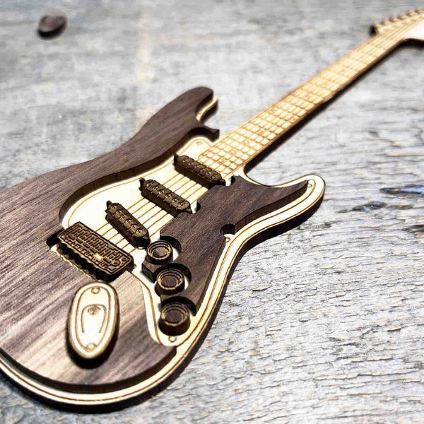 Custom Wooden Guitar Sign
