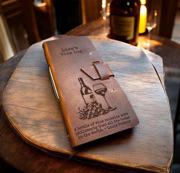 Leather Logs Custom Engraved | Memories Made