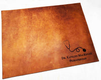 Premium Leather Engraved Desk Mat Memories Made Custom