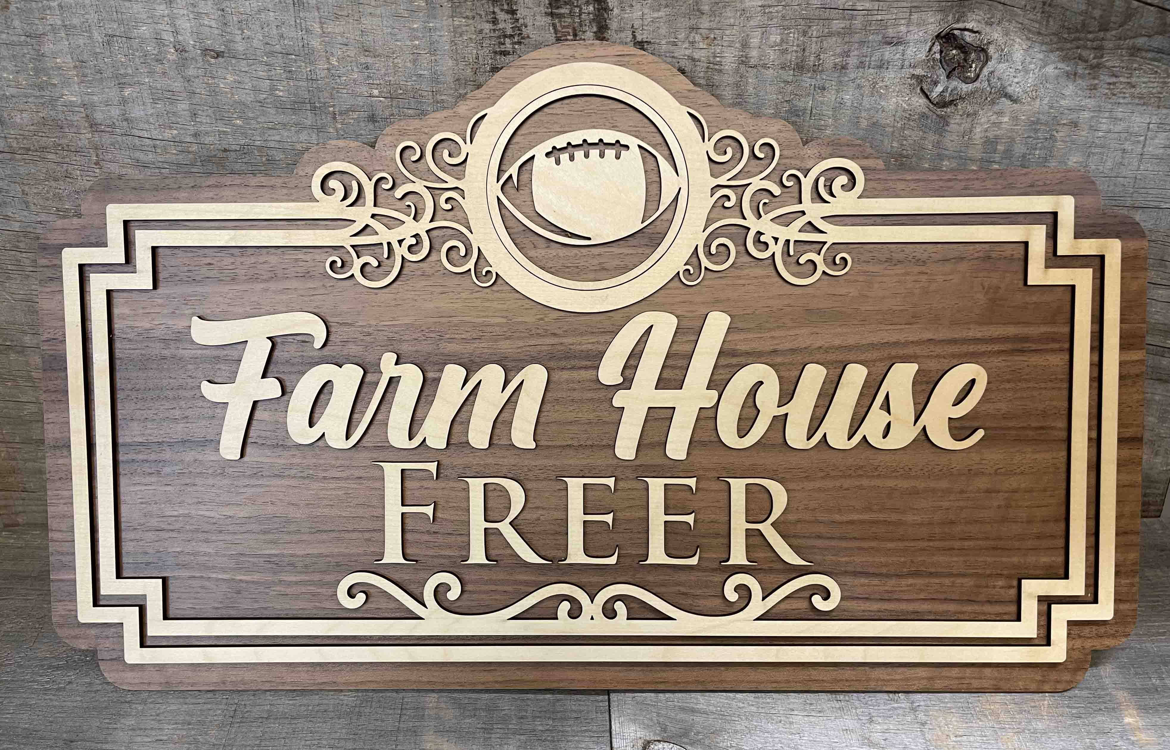 Farmhouse Sign With Interchangeable Icons.