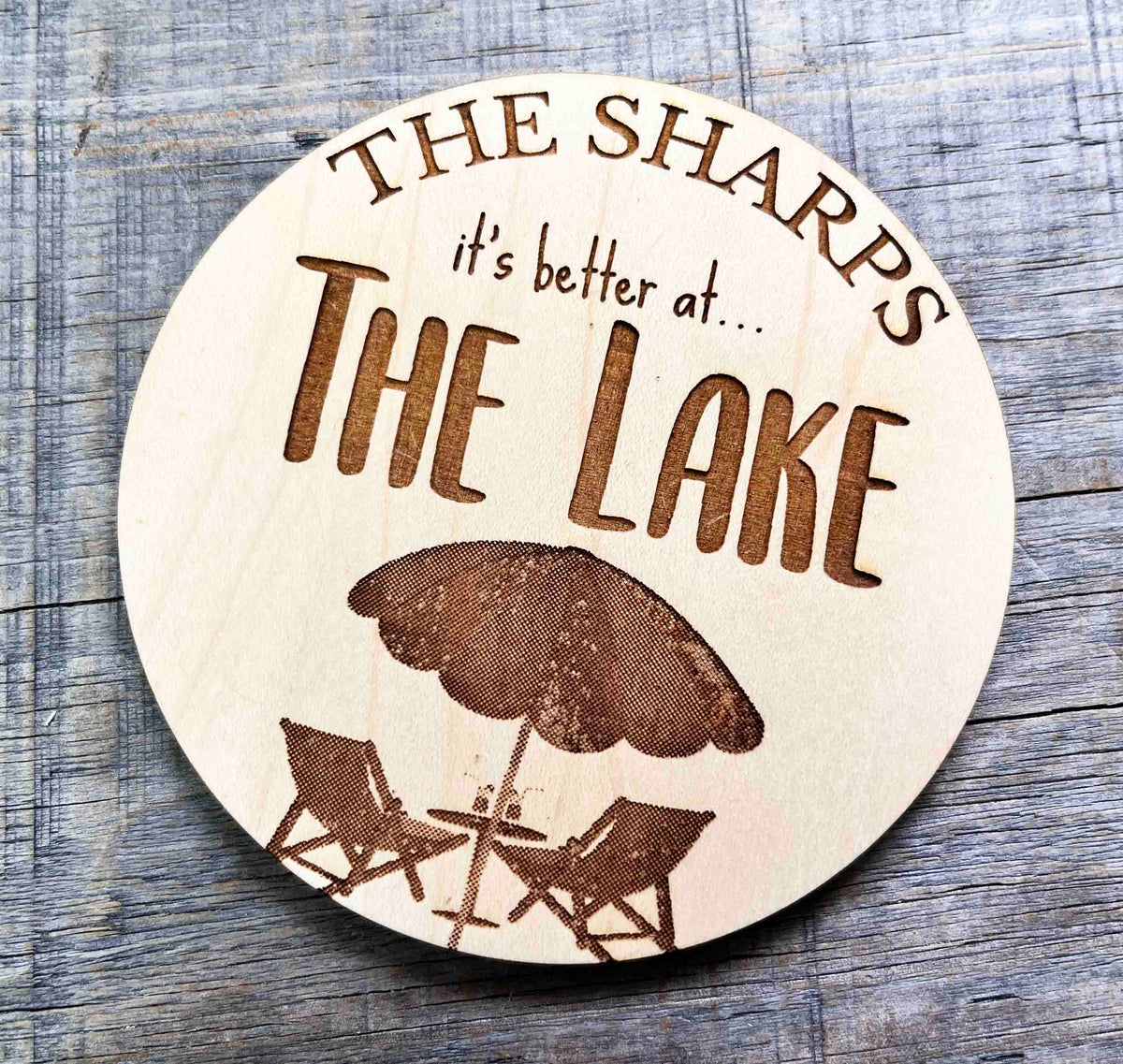 Personalized Engraved Wood Coasters | Custom Square or Round Wooden Coaster