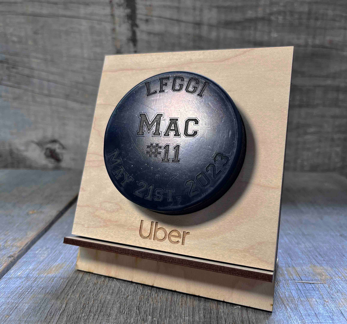 Custom Hockey Puck.