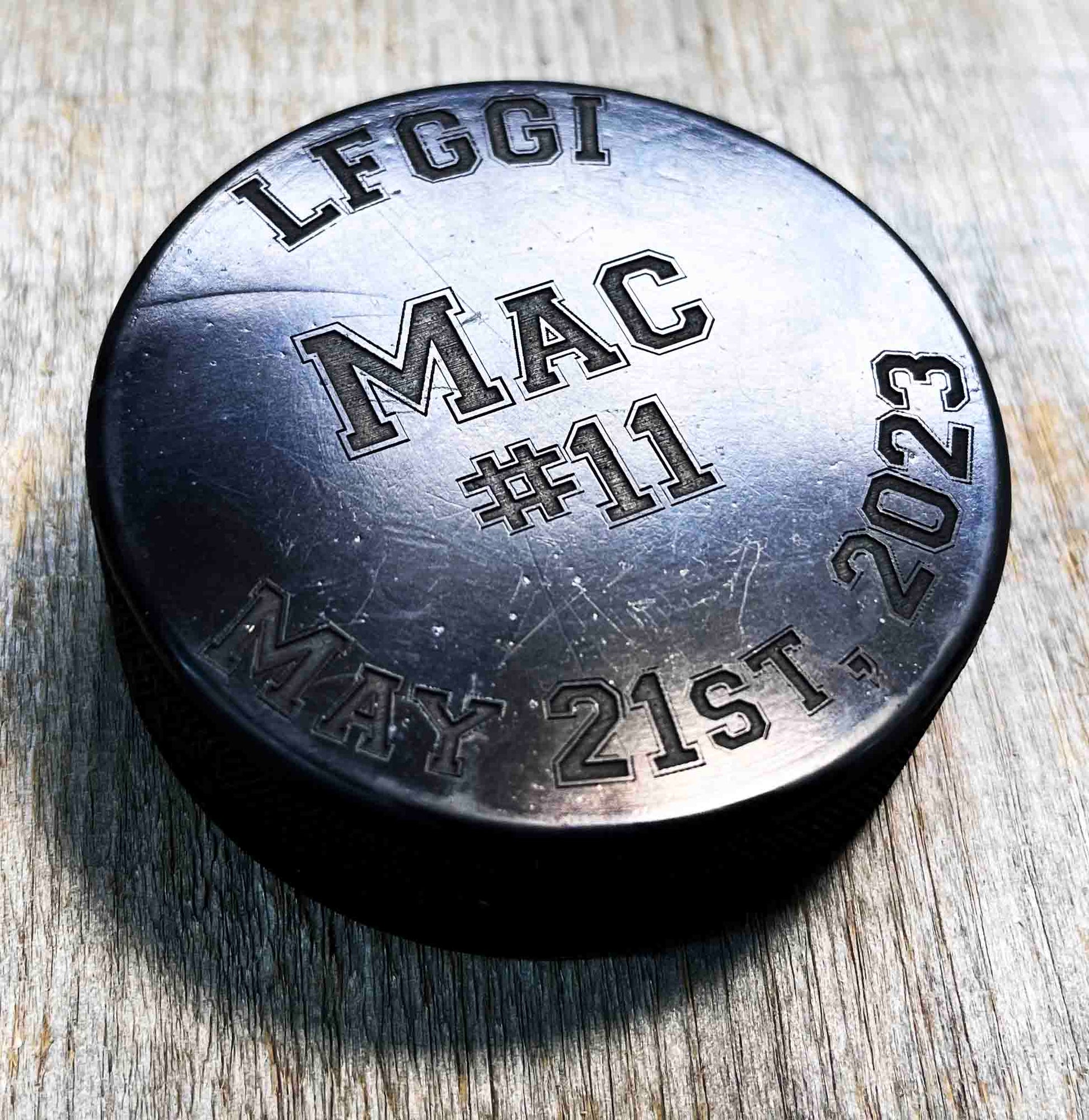 Custom Hockey Puck.