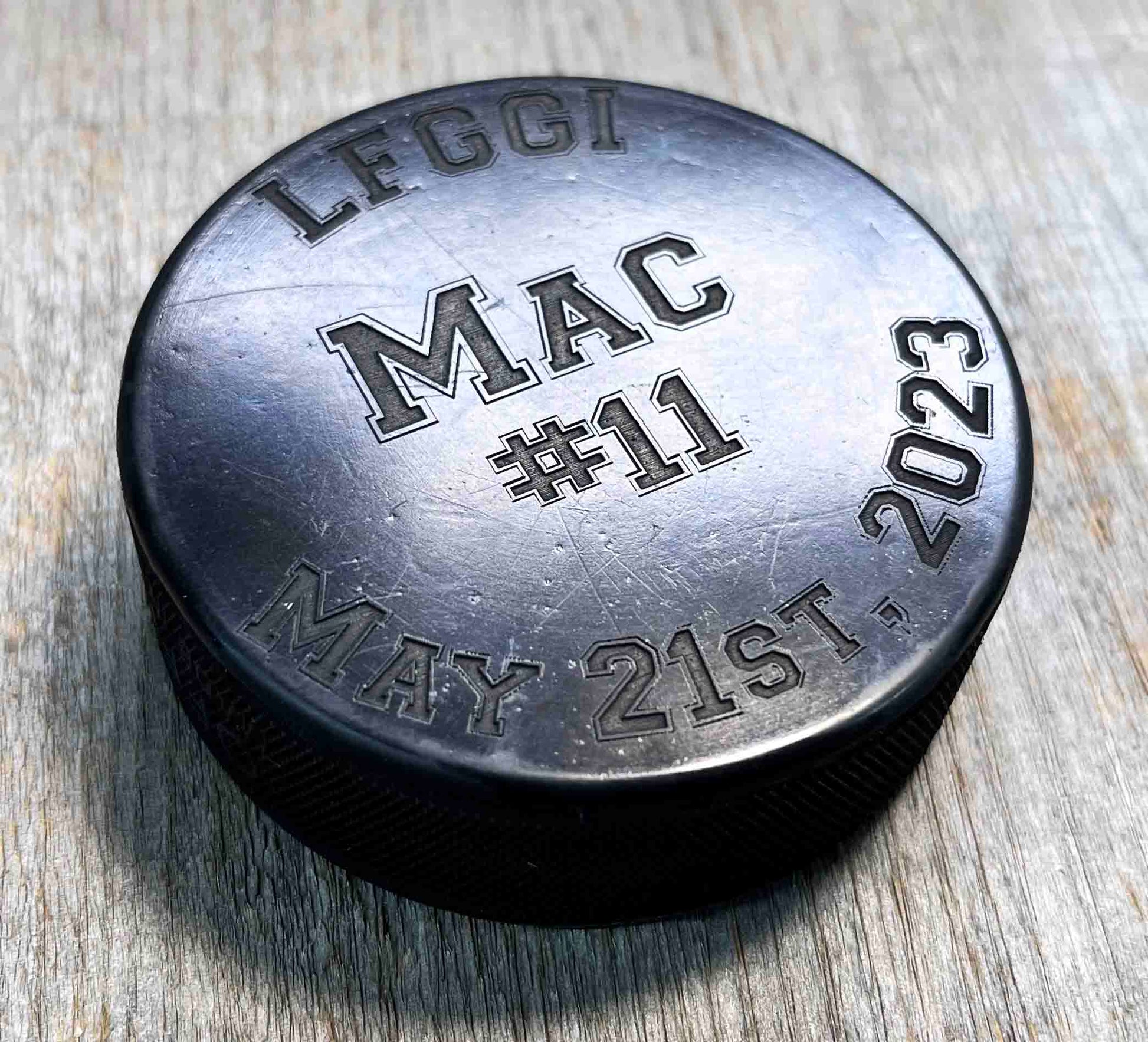 Custom Hockey Puck.