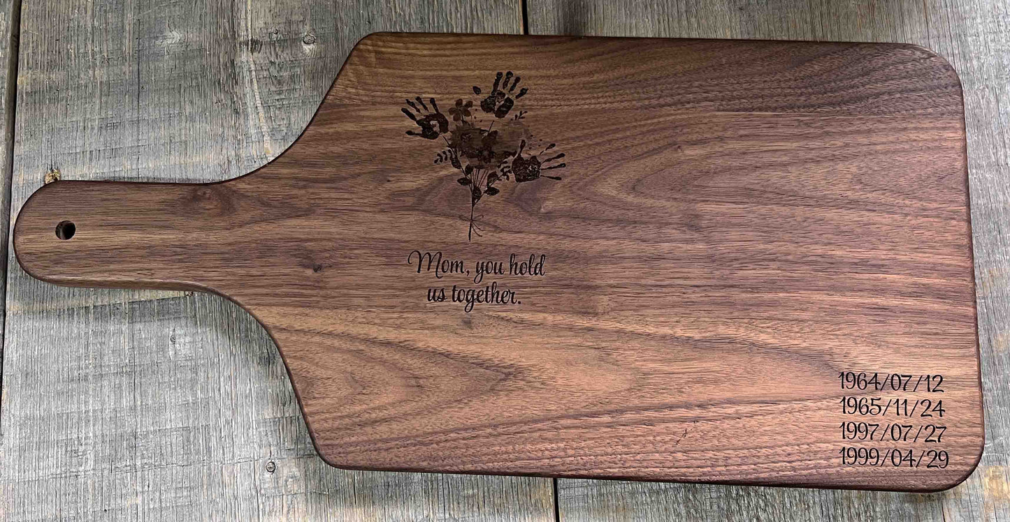 Solid Wood Cheese Board - Your Custom Design.