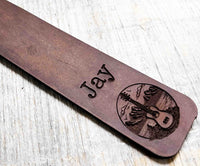 Bookmark Premium Leather Engraved.