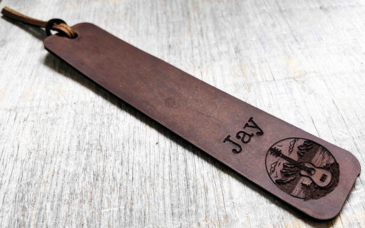 Bookmark Premium Leather Engraved.