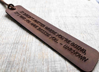 Bookmark Premium Leather Engraved.
