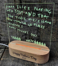 Children's Handwriting Light Sign - 7 Colours.
