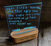 Children's Handwriting Light Sign - 7 Colours.