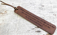 Bookmark Premium Leather Engraved.