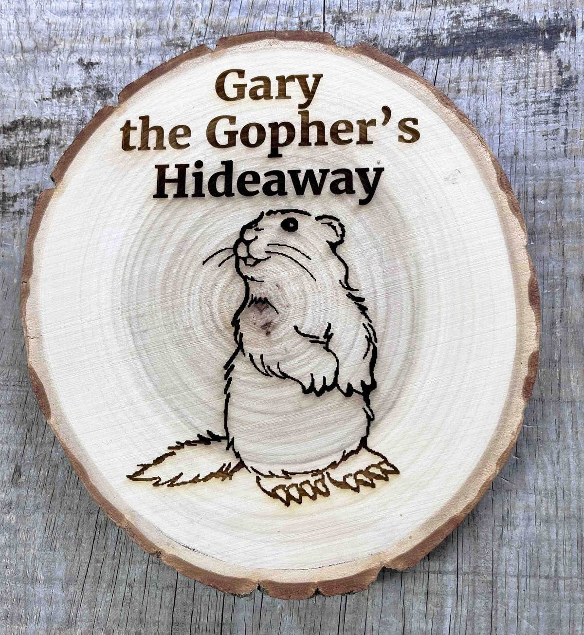 Tree Slice Plaque.