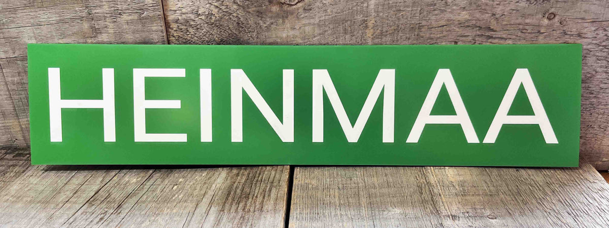 Custom Plastic Sign.