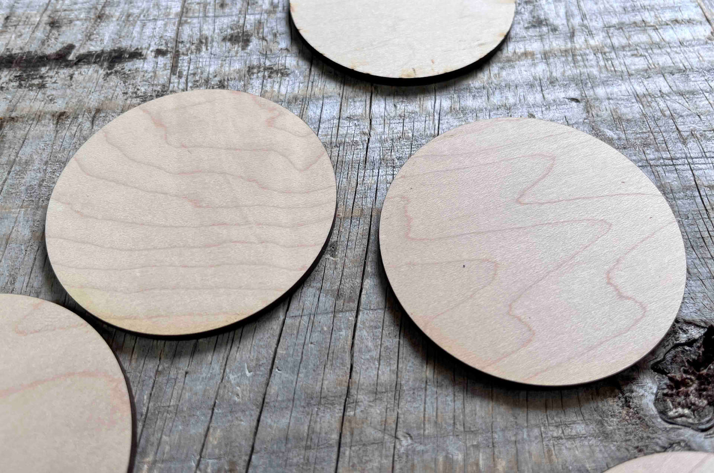 Circle Laser Cut Wood Blank.