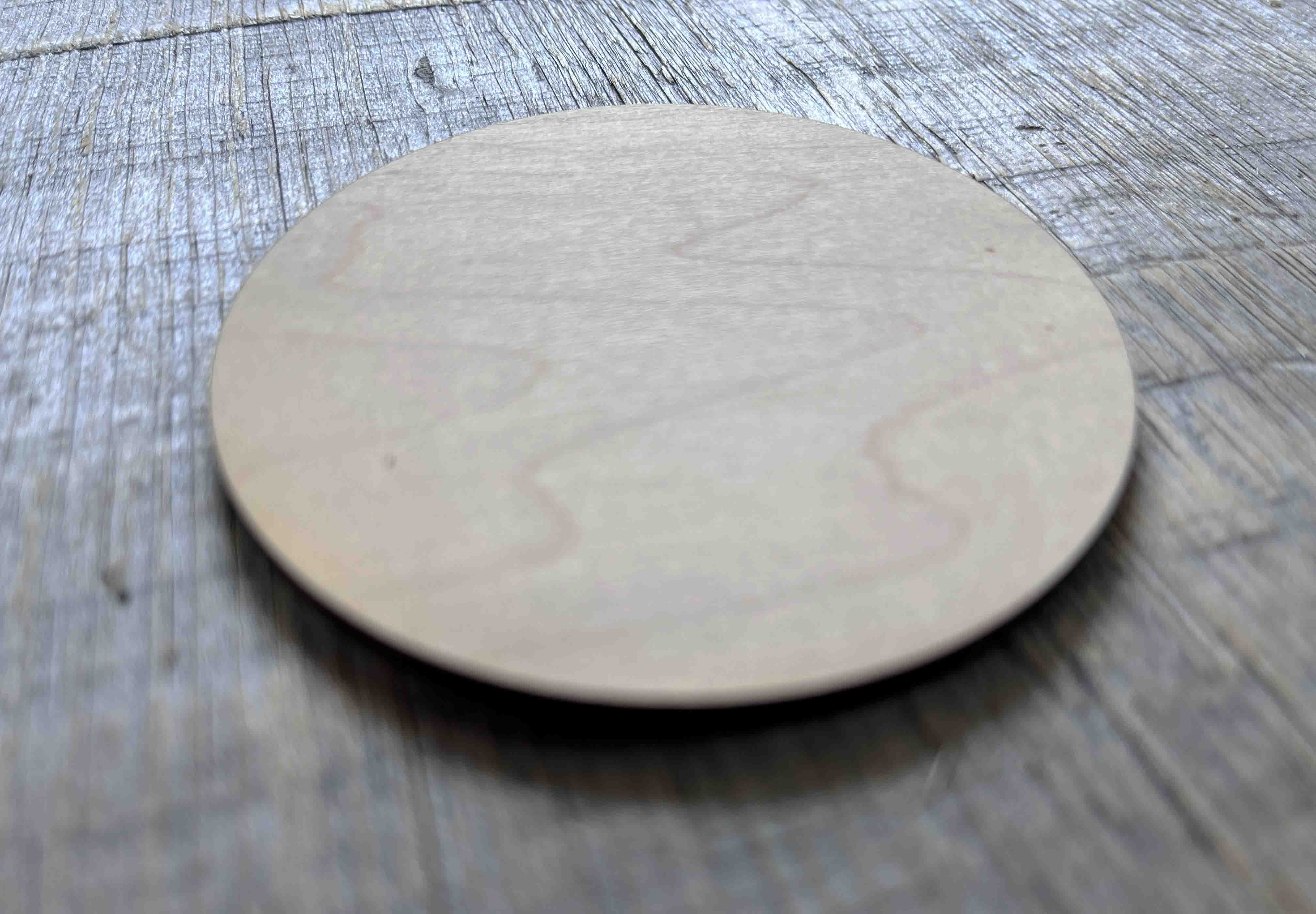 Circle Laser Cut Wood Blank.