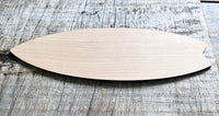 Surfboard Laser Cut Wood Blank.