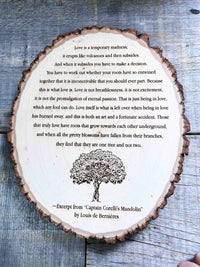 Tree Slice Plaque Memories Made Custom