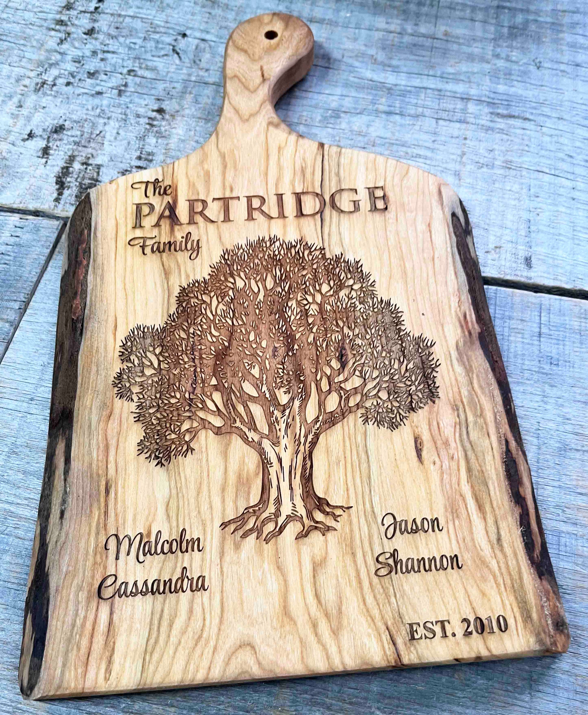 Live Edge Cutting Board Design 9.