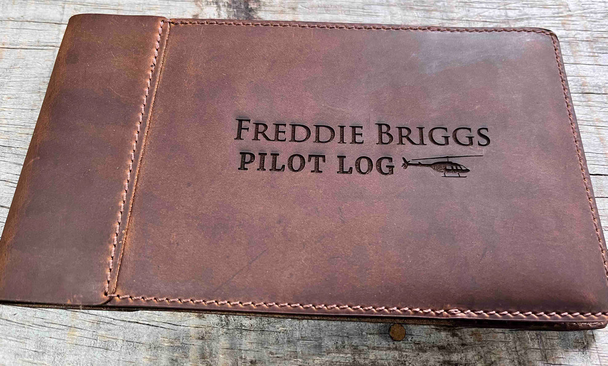 Master Pilots Log Premium Leather Engraved Memories Made Custom
