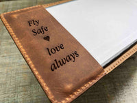 Master Pilots Log Premium Leather Engraved Memories Made Custom