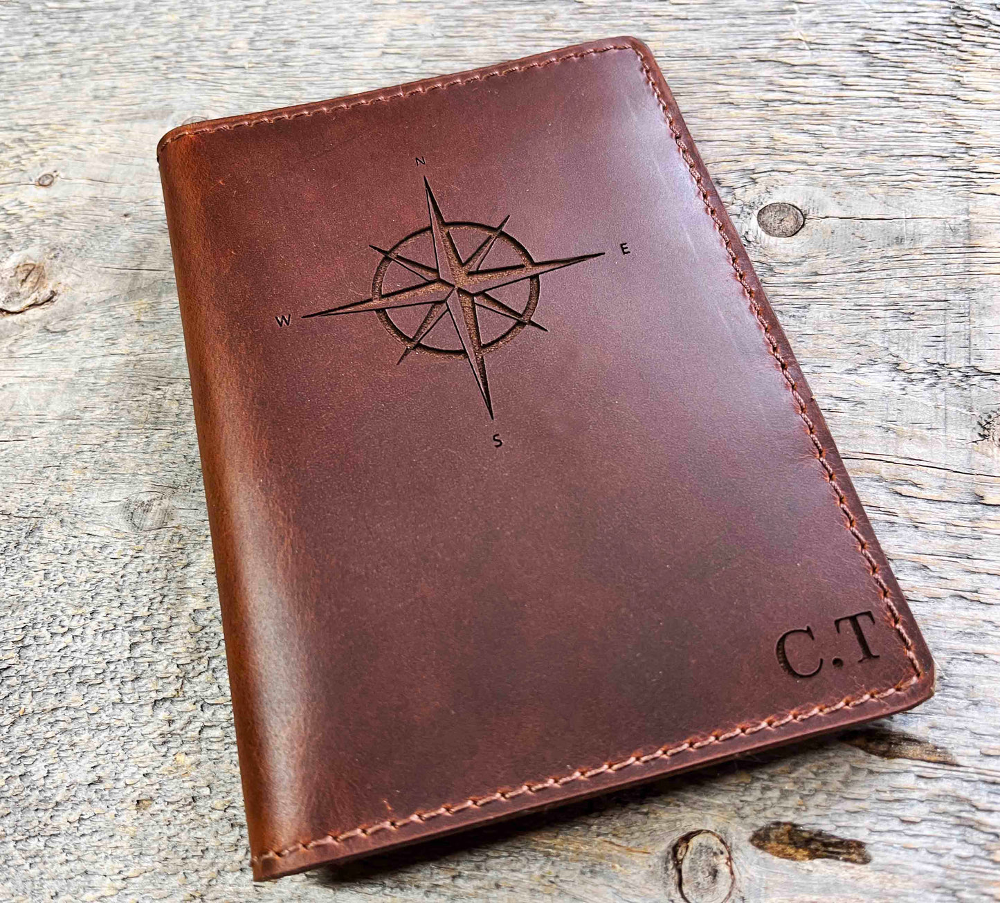 Passport Cover Premium Leather Engraved.