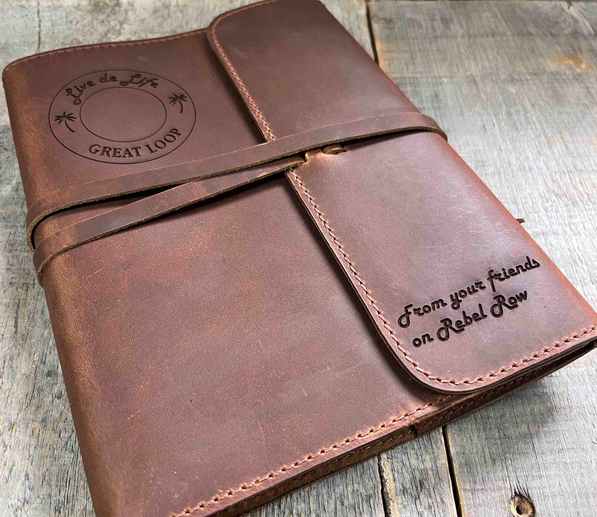 Refillable Journal / Premium Leather / Custom Engraved Memories Made Custom