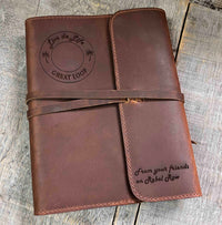 Refillable Journal / Premium Leather / Custom Engraved Memories Made Custom