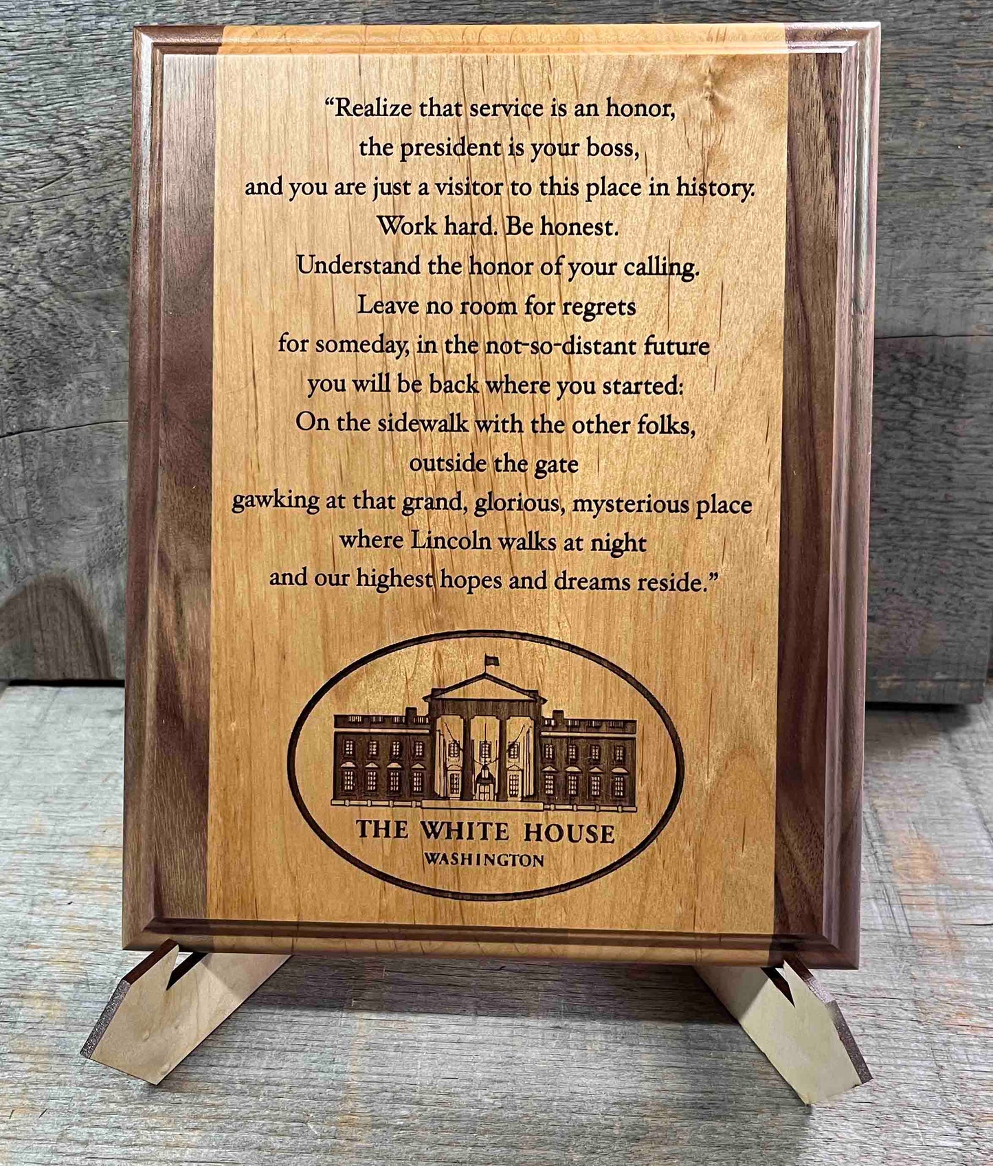 Wooden Plaque - Custom Engraved