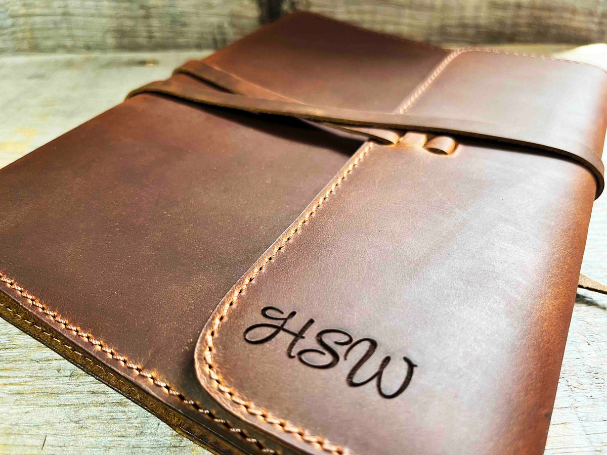 Refillable Journal / Premium Leather / Custom Engraved Memories Made Custom