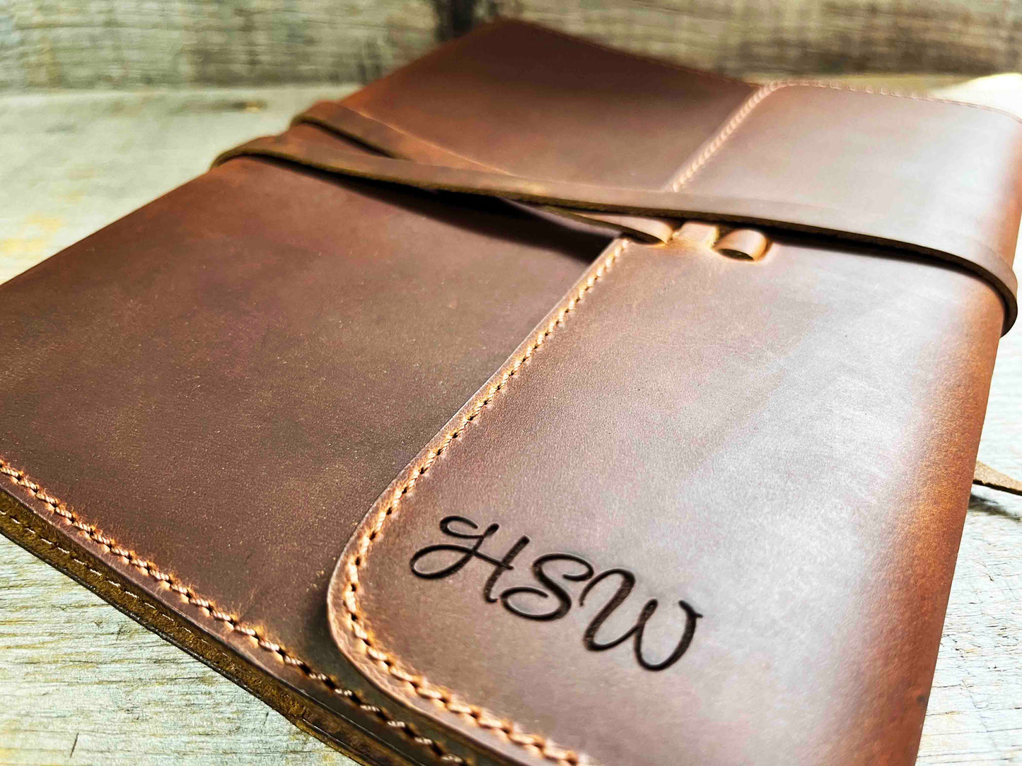 Refillable Journal / Premium Leather / Custom Engraved Memories Made Custom