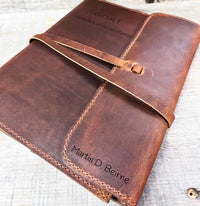 Refillable Journal / Premium Leather / Custom Engraved Memories Made Custom