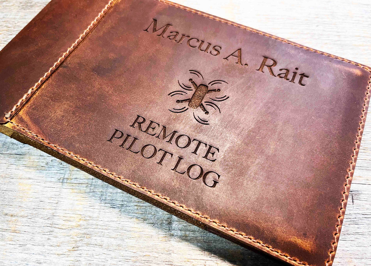 Master Pilots Log Premium Leather Engraved Memories Made Custom