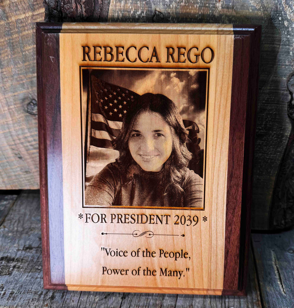 Wooden Plaque - Custom Engraved Memories Made Custom