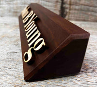 3D Maple and Walnut Desk Name Plate Memories Made Custom