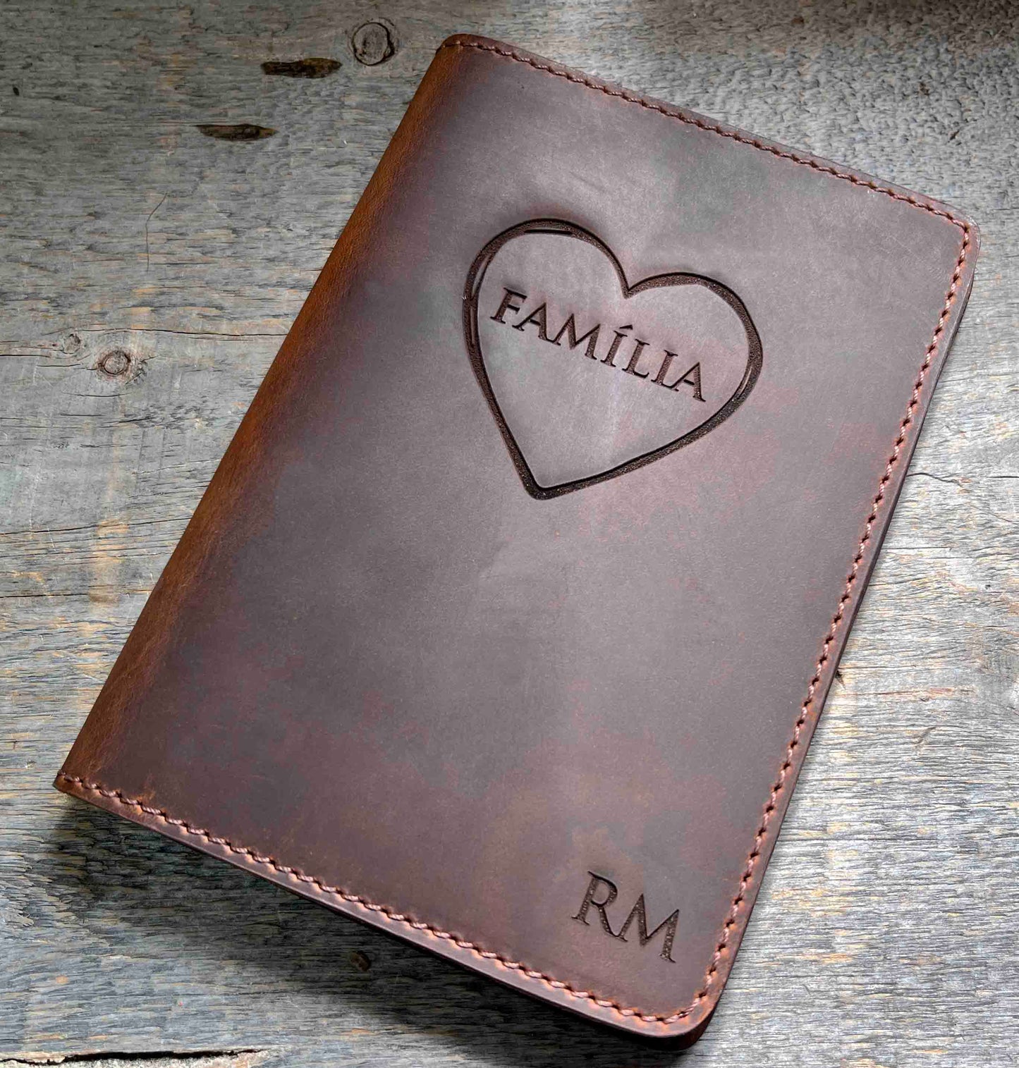 4x6 Leather Photo Album, Premium Leather Engraved