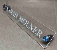 Acrylic Name Plate with Standoffs Memories Made Custom