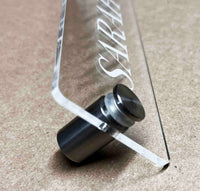 Acrylic Name Plate with Standoffs Memories Made Custom