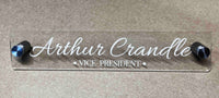 Acrylic Name Plate with Standoffs Memories Made Custom